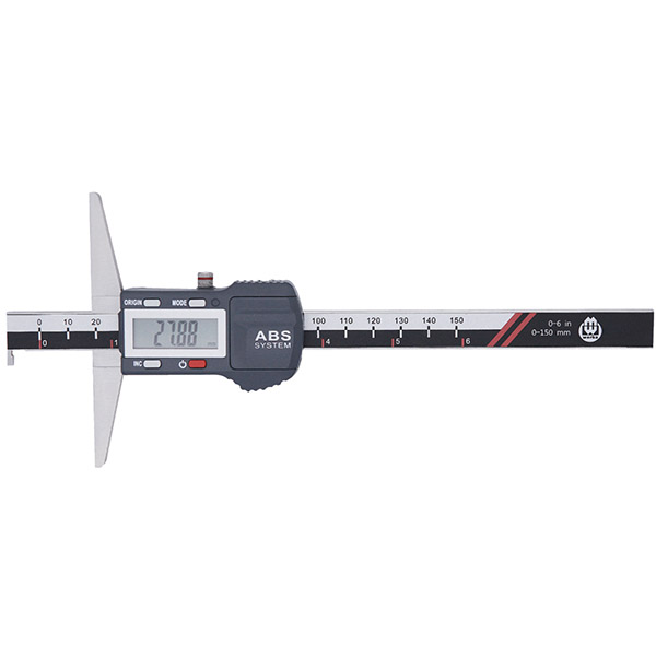 Absolute Digital Depth Caliper with Hook 1 1 Depth Gages