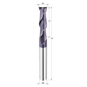 CARBIDE END MILL TiALN 2FT LONG 1/2″