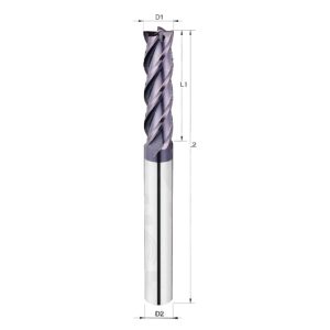 CARBIDE END MILL TiALN 4FT L ONG 1/8″