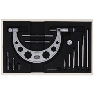 0-6″ x 0.001″ Outside Interchangeable Anvil Micrometer Set