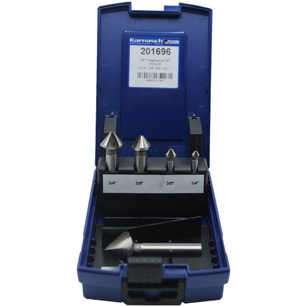set of 5 HSS XE countersink 82degree 1 1 82°