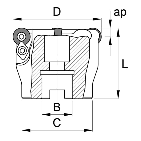 3" Round Insert Indexable Face Mill Cutter - Image 2