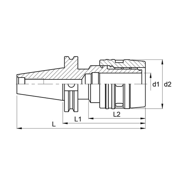 CAT40 3/4 Milling Chuck Tool Holder - Image 3