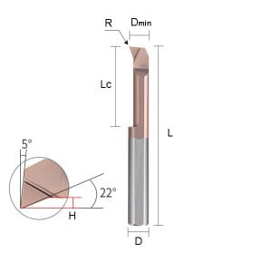 MPR3.0 R0.15 L12 Carbide Profiling-Boring Bar