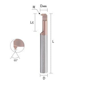 MIR3.0 R0.05 L15 A60 Carbide Threading Bar