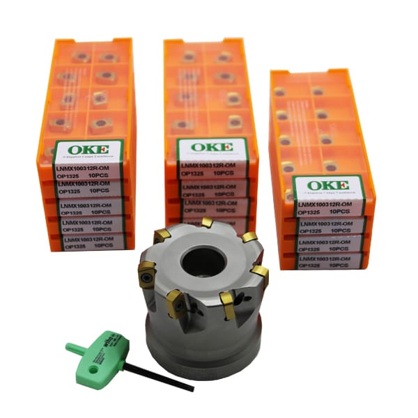 2inch Free Cutter Promo High Feed Cutter with 140pcs LNMU Inserts Tooling Packages
