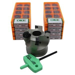 2″ 90° High Feed Milling Cutter with 80pcs PDMT1305 Inserts