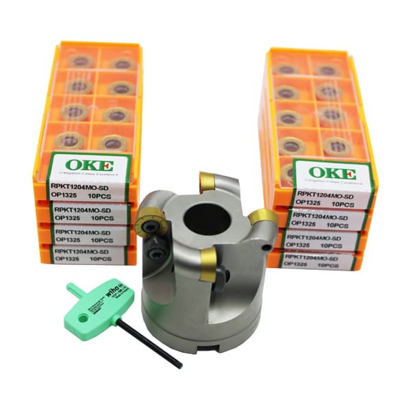2inch Free Cutter Promo round Cutter with 80pcs RPMT1204 Inserts mapletols Tooling Packages