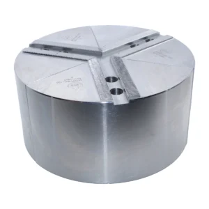 8″ x 4″ Aluminum Pie Jaws – 1.5 mm × 60° Serration, Full Grip